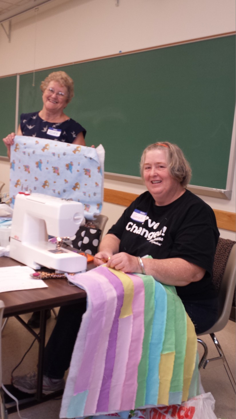 Adma Willis, left, and Sara Allen