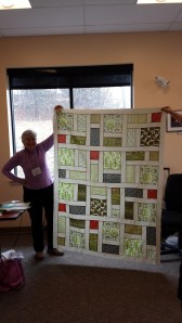 Her personal version of a modern quilt.