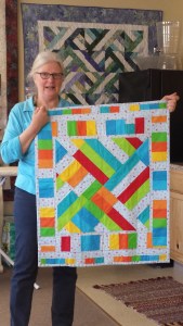 Audrey Arguin's bright, beautiful modern quilt.